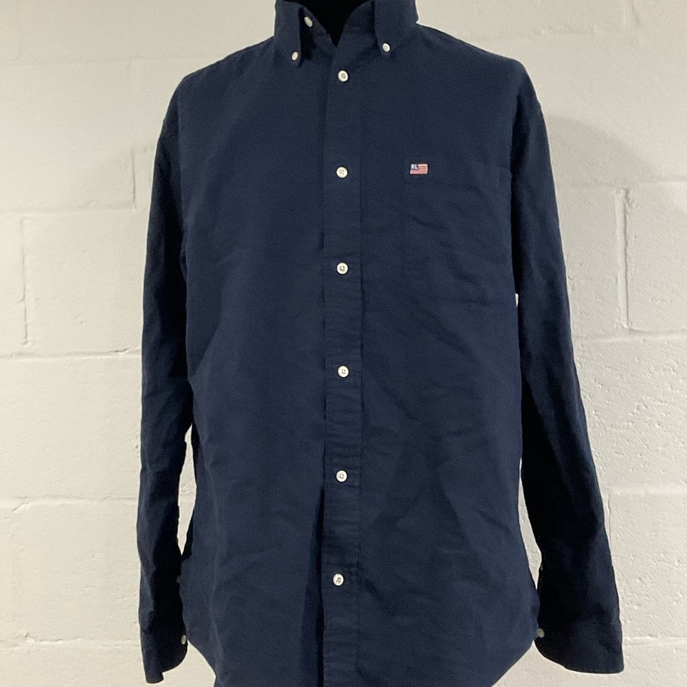 Vintage polo Ralph Lauren jean company button up shirt size large.